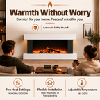 52 Inch MDF Electric Fireplace Suite with Remote Control