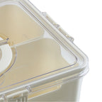 Fridge Storage Container with Three Compartments