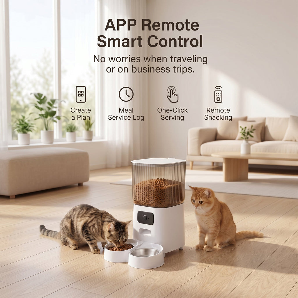 5L Dual Power Pet Feeder with App Control