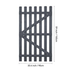 90x150cm Garden Wood Fence Gate with Latch