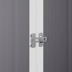 5x2ft Grey Aluminum Alloy Garden Bin Storage Shed