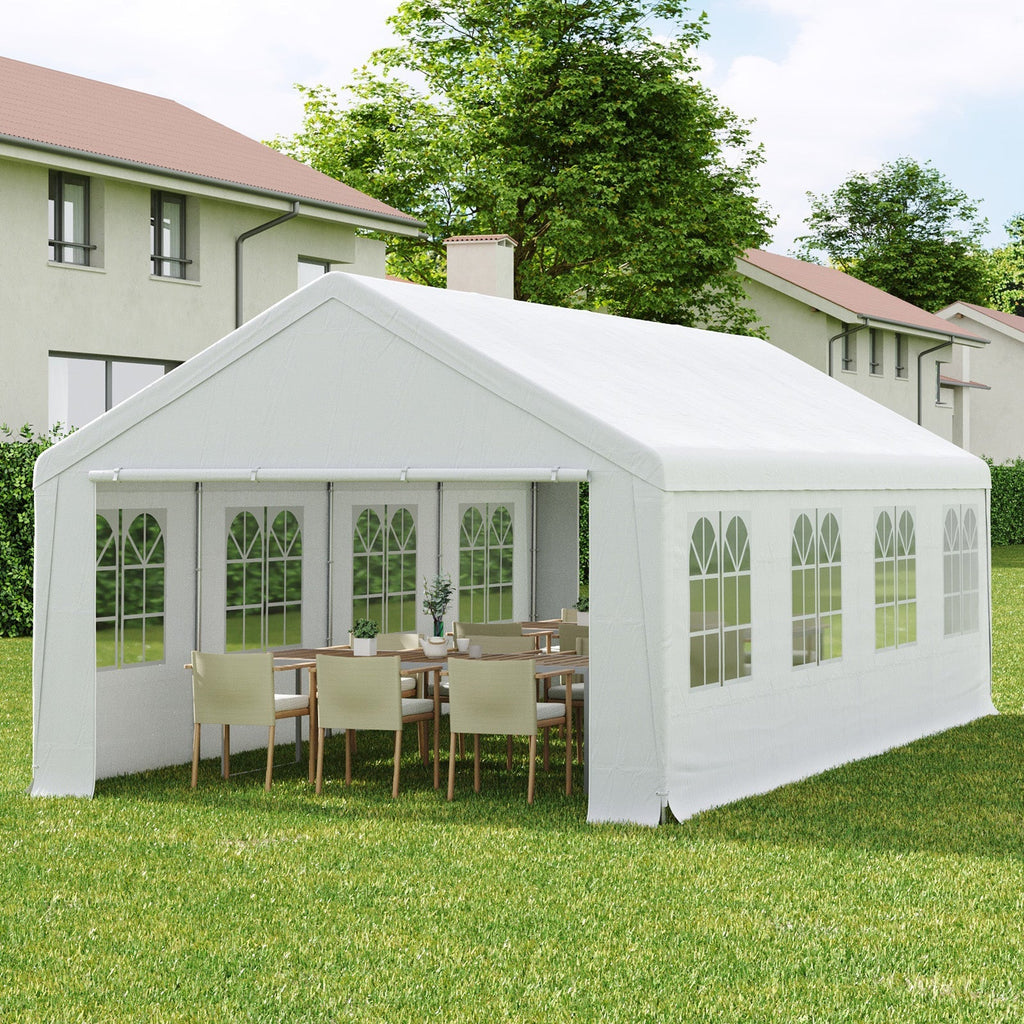 Garden Party Tent with Removable Sidewalls and Doors