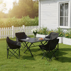 Portable Folding Camping Table with 4 Chairs