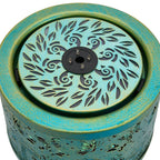 Creative Forest Butterfly Design Metal Tabletop Fountain with Light