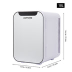 White 18L Dual-Use Mini Refrigerator