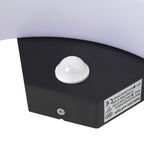 Modern Black LED Curved Induction Wall Light for Outdoor