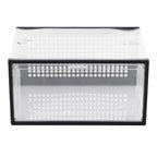 Set of 12 Clear Plastic Stackable Shoe Storage Box