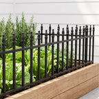 5-Pack Decorative Metal Garden Fence Panels