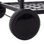 Outdoor Round Charcoal Grill with Side Table