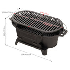 Cast Iron Charcoal Grill with Handle