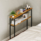 Slim Console Table Entryway 2-Tier Table with Adjustable Feet