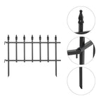 5-Pack Decorative Metal Garden Fence Panels