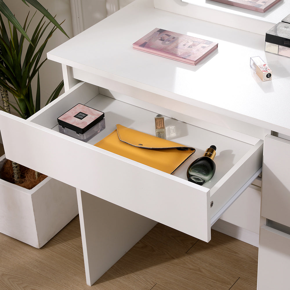 Hollywood Dressing Table with Large Lighted Mirror