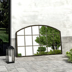 Framed Arched Wall Mirror for Decor