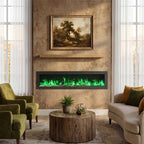 40/50/60 Inch Wall Mounted or Freestanding Electric Fire with 12 Flame Colours