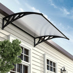 Black Outdoor Curved Shielded Rain Shelter