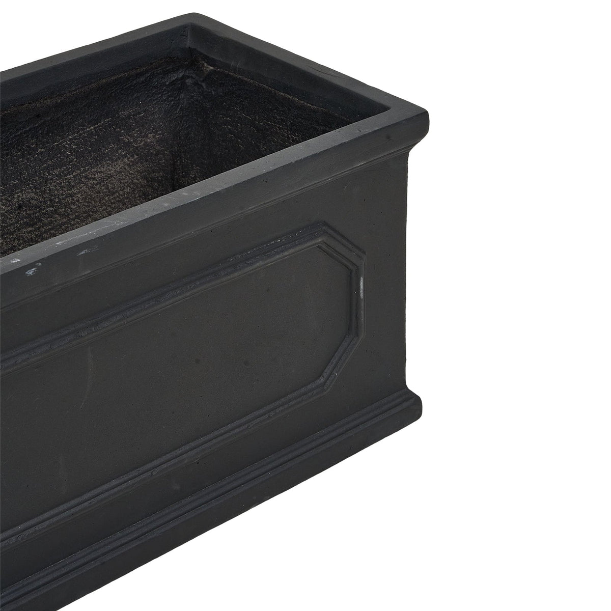 70cm Black Cement Flower Pot