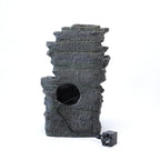 Garden Water Feature Outdoor LED Waterfall Electric Fountain Rockery Decor