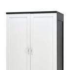 2-Door Wardrobe with 3 Drawers & Hanging Rail