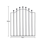 Black Wrought Iron Garden Gate