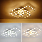 4/6 Heads Contemporary LED Energy-efficient Light-adjusted Semi Flush Ceiling Light