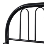Garden Sanctuary metal folding bed frame with secure buckle design, showcasing sturdy metal construction and compact folded position.