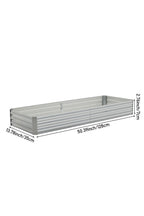Outdoor Rectangular Metal Raised Garden Bed