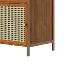 Narrow Bookcase Storage Cabinet with Doors