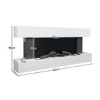 52 Inch MDF Electric Fireplace Suite with WiFi App and Remote Control