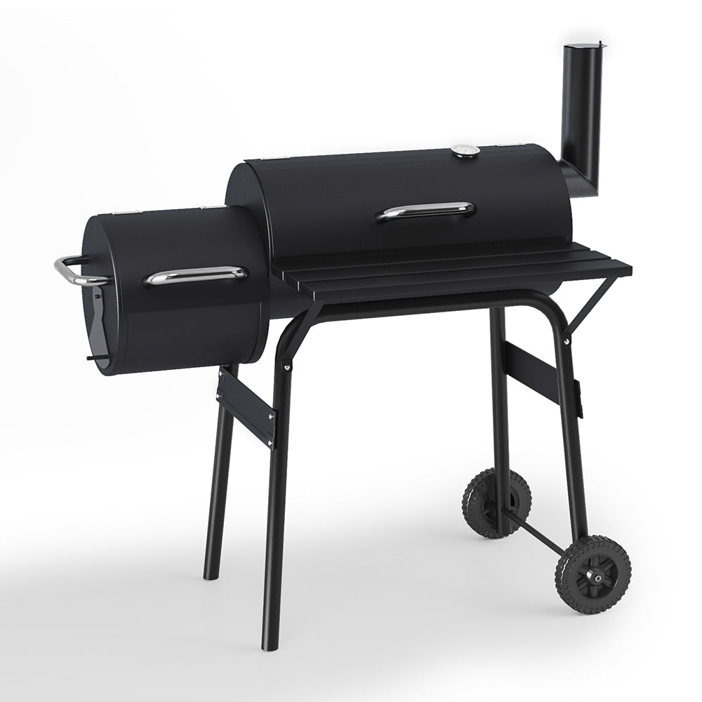 Charcoal BBQ Grill with Offset Smoker