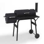 Charcoal BBQ Grill with Offset Smoker