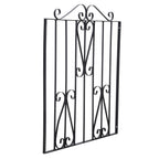 Black Metal Garden Gate Fence Gate