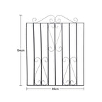 Black Metal Garden Gate Fence Gate