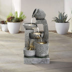 Cascade Solar-powered Water Fountain