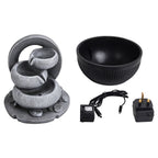Resin Cascading Water Fountain with LED Light