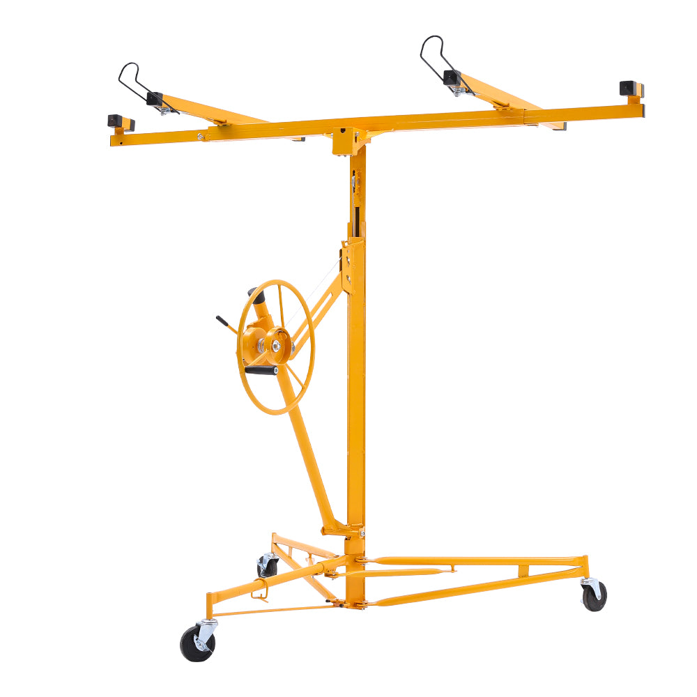 11 Ft Plasterboard Lifter with Rolling Casters Panel Hoist