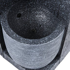 Outdoor Solar-Powered Water Fountain Rockery Decor