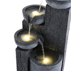 Outdoor Solar-Powered Water Fountain Rockery Decor