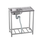 Industrial Stainless Steel Wash Sink with Drainboard
