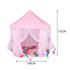 Hexagonal large fairy play house tent for kids by Garden Sanctuary, featuring colorful fairy-themed design for indoor play.