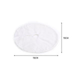 Snow White Plush Christmas Tree Skirt for Holiday Decoration, CD0148