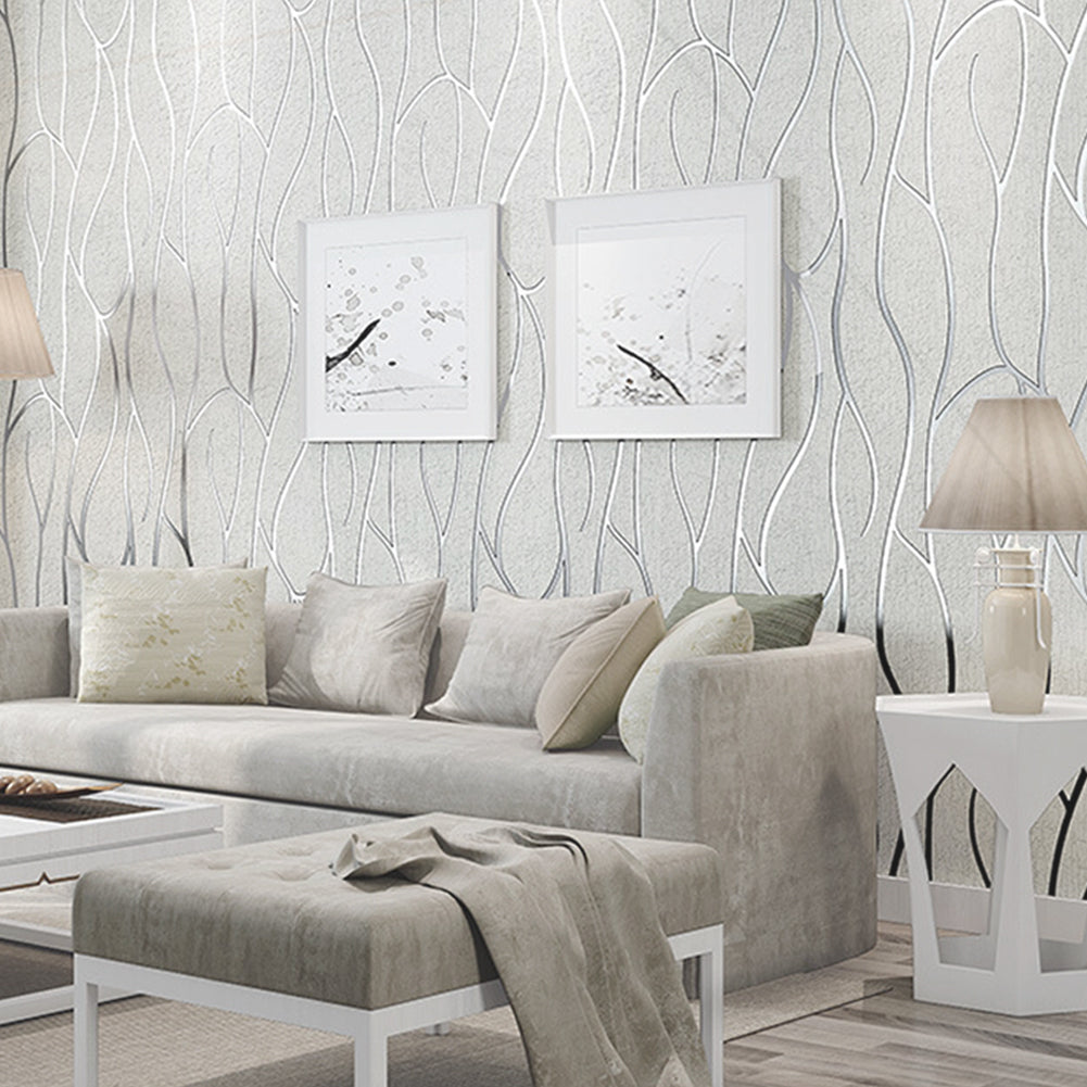 950cm 3D Stripe Non Woven Wallpaper Roll