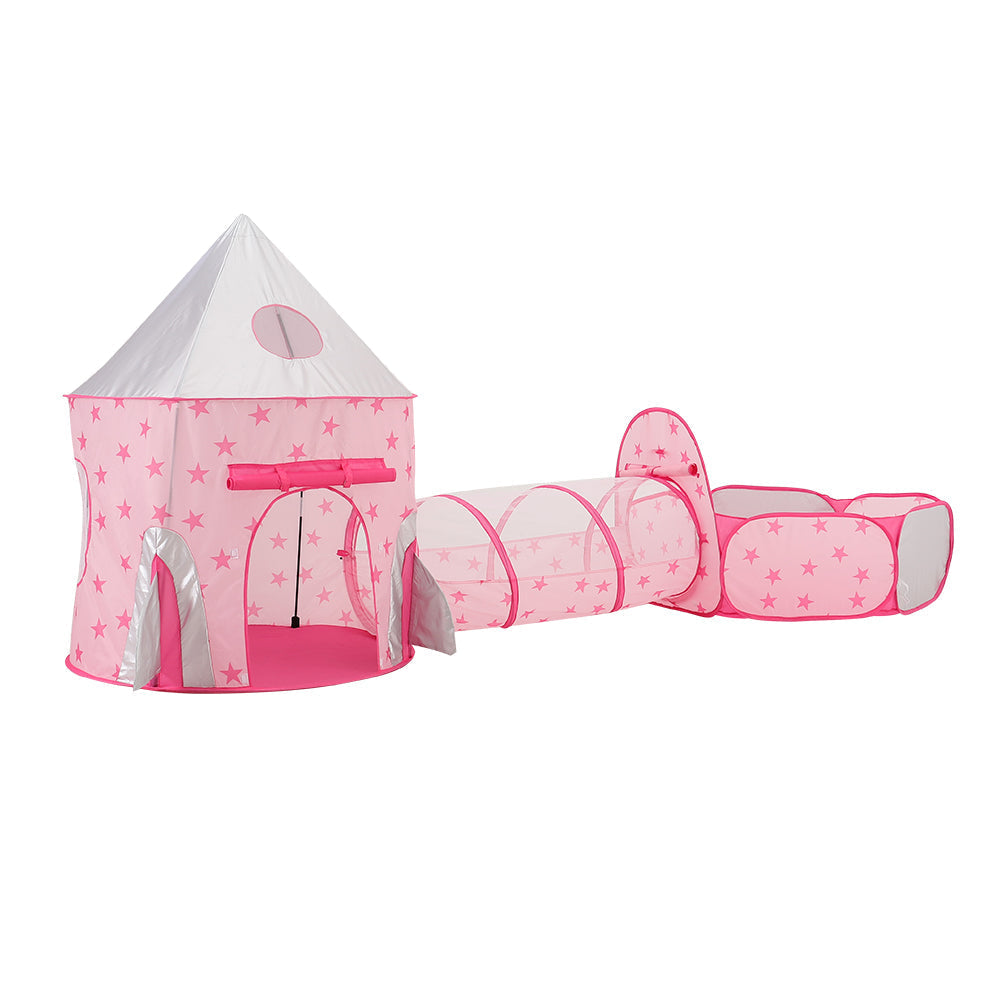 Kids Pop-up Play Tent, Tunnel and Ball Pit Set