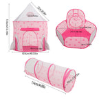 Kids Pop-up Play Tent, Tunnel and Ball Pit Set