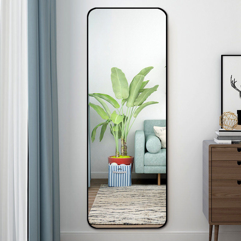 Full Length Mirror with Rounded Corners Door Hanging