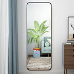 Full Length Mirror with Rounded Corners Door Hanging