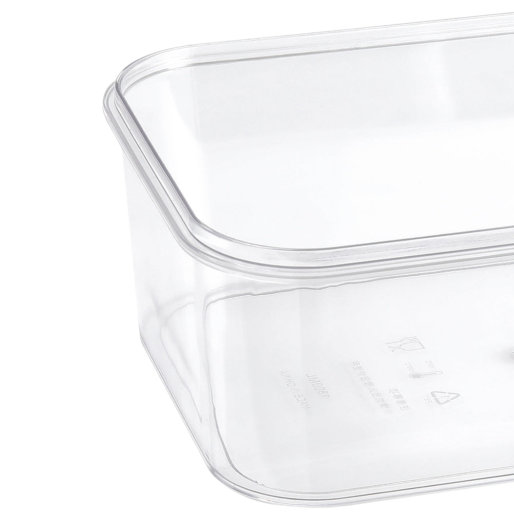 3Pcs Transparent Stackable Bento Lunch Box Set