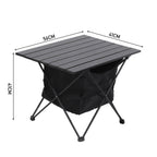 Aluminum Portable Roll-Top Camp Table