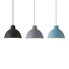 Colorful iron pendant light fixture by DEMOLIGHTS hanging from ceiling, featuring vibrant, multicolored design and modern pendant style.