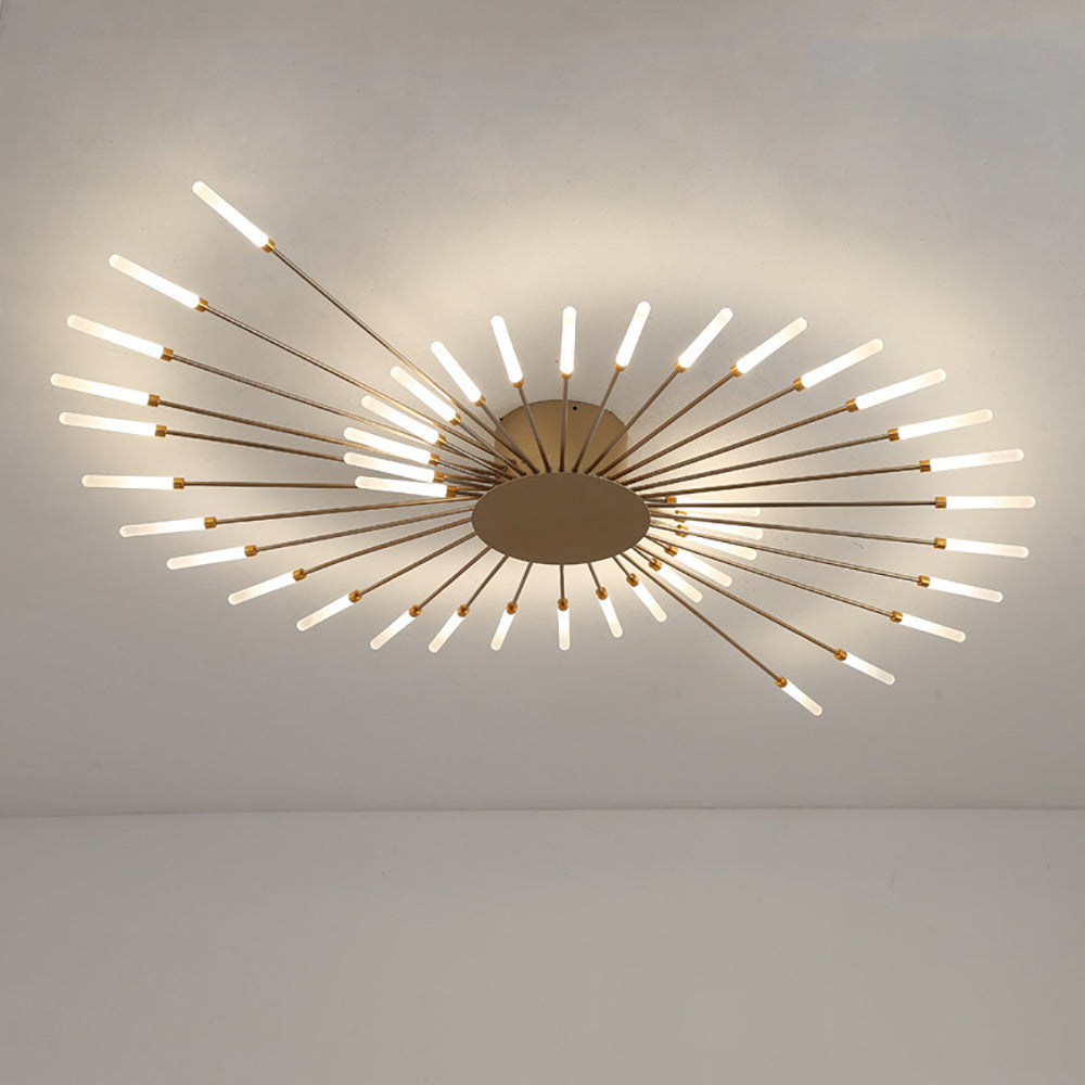 Modern DEMOLIGHTS LED chandelier pendant light with sleek design, hanging from a ceiling fixture, ideal for contemporary interior lighting.